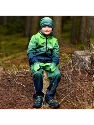 Baby Softshell Jacke WAMU MOZAIKA GRÜN