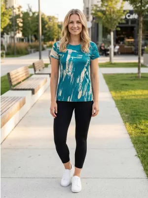 Hochwertiges Funktions-T-Shirt für Damen ALTISPORT VOJ/ALW010TR01 KEROSIN/BLAU