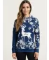 Premium-Sweatshirt für Damen ALTISPORT VOJ/ALWVN5MI01 NAVY BLAU