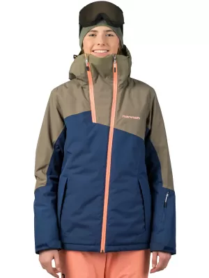 Damenjacke HANNAH MAKY COL GEBRANNTES OLIVGRÜN/STIMMUNGSINDIGO