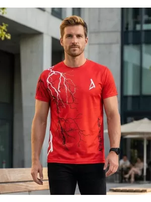 Premium-T-Shirt für Herren ALTISPORT VOJ/ALM004TR01 ROT