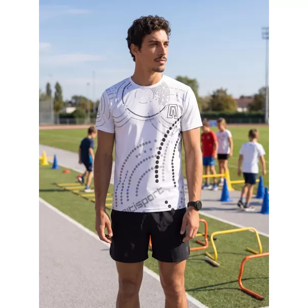  Premium-T-Shirt für Herren ALTISPORT VOJ/ALM003TR01 WEIß 