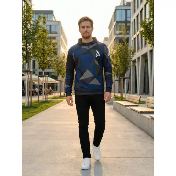  Premium-Sweatshirt für Herren ALTISPORT VOJ/ALM007MI01 DUNKELBLAU 