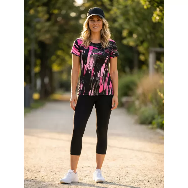  Hochwertiges Funktions-T-Shirt für Damen ALTISPORT VOJ/ALW010TR01 SCHWARZ/HELLROSA 