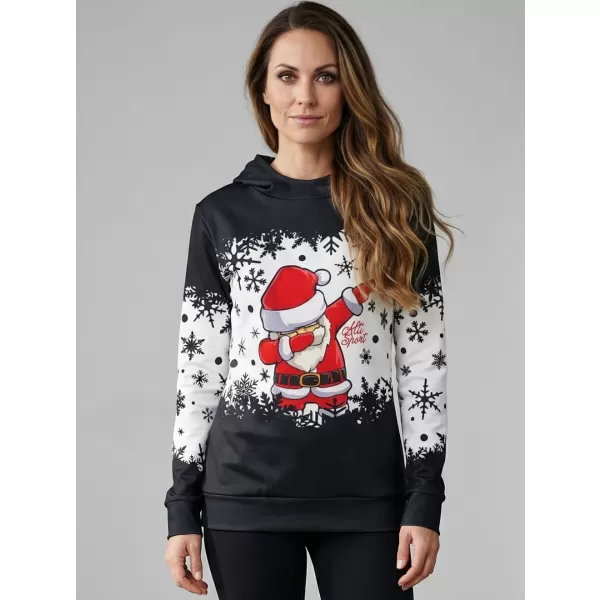  Premium-Sweatshirt für Damen ALTISPORT VOJ/ALWVN2MI01 SCHWARZ 