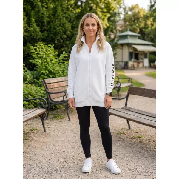  Erweitertes Damen-Sweatshirt SAM 73 ASAJJ WM 781 CREMEFARBEN 