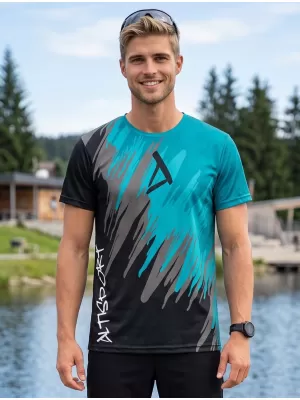 Hochwertiges Funktions-T-Shirt für Herren ALTISPORT VOJ/ALM006TR01 SCHWARZ/KEROSIN