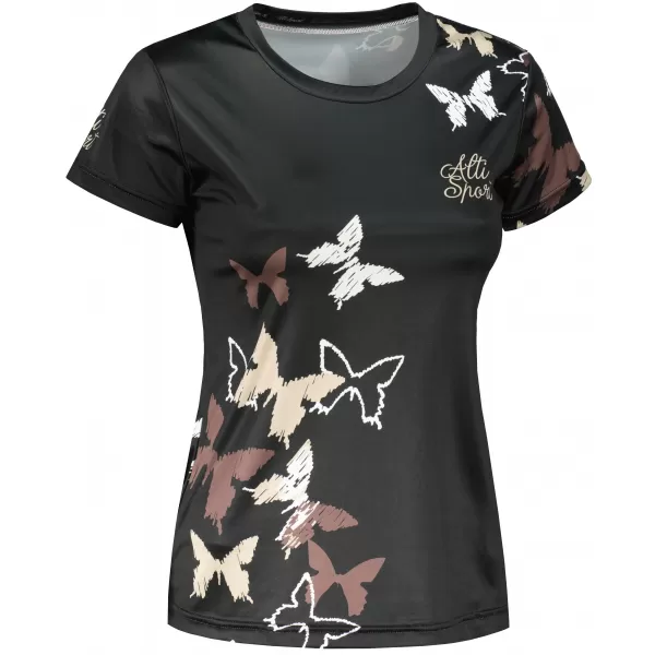  Hochwertiges Funktions-T-Shirt für Damen ALTISPORT VOJ/ALW002TR01 SCHWARZ BRAUN 