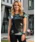 Hochwertiges Funktions-T-Shirt für Damen ALTISPORT VOJ/ALW009TR01 SCHWARZ/TÜRKIS