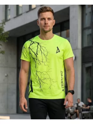 Premium-T-Shirt für Herren ALTISPORT VOJ/ALM004TR01 NEON GELB