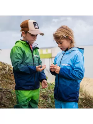 Baby Softshell Jacke WAMU MOZAIKA BLAU