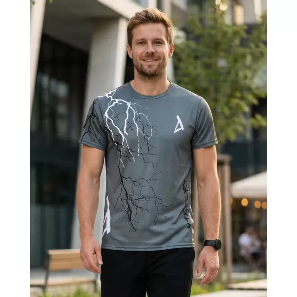  Premium-T-Shirt für Herren ALTISPORT VOJ/ALM004TR01 GRAPHIT 