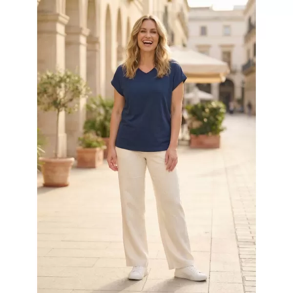  Damen-T-Shirt SAM 73 VITANI WT 898 STAHLBLAU 