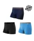Herren-Boxershorts SENSOR MERINO ACTIVE 3-PACK BLACK/BLUE/DEEP BLUE