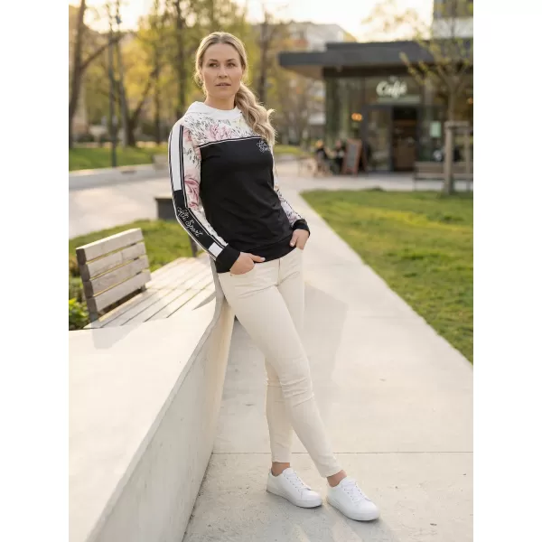  Premium-Sweatshirt für Damen ALTISPORT VOJ/ALW008MI01 SCHWARZ 