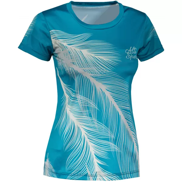  Hochwertiges Funktions-T-Shirt für Damen ALTISPORT VOJ/ALW001TR01 SMARAGD/GRAU 