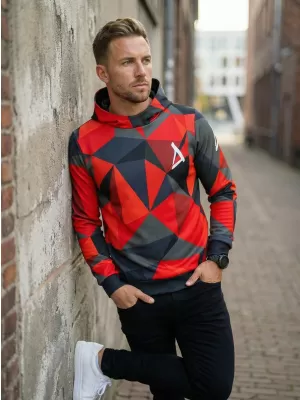 Premium-Sweatshirt für Herren ALTISPORT VOJ/ALM007MI01 ROT