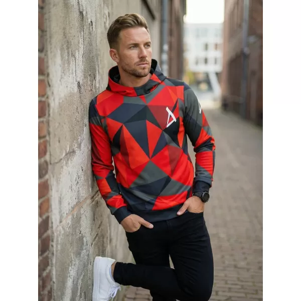  Premium-Sweatshirt für Herren ALTISPORT VOJ/ALM007MI01 ROT 