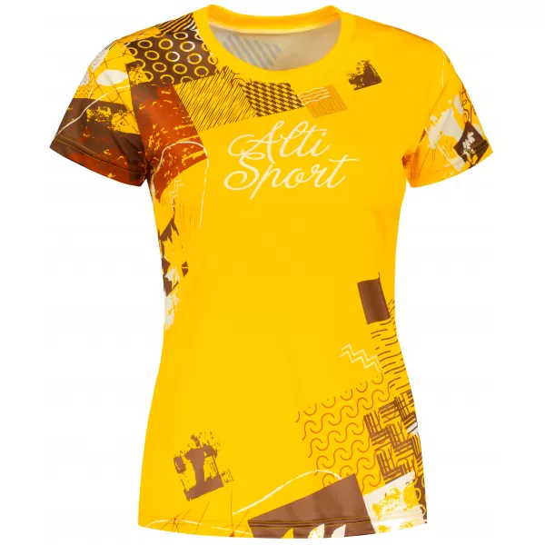  Hochwertiges Funktions-T-Shirt für Damen ALTISPORT VOJ/ALW009TR01 GELB 