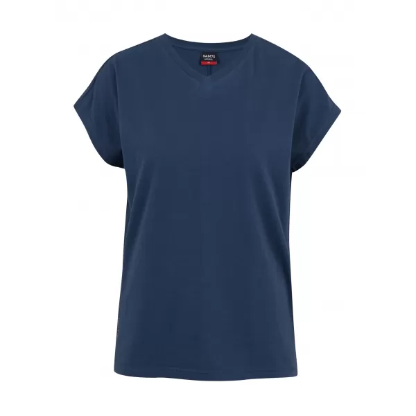  Damen-T-Shirt SAM 73 VITANI WT 898 STAHLBLAU 