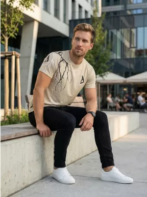 Premium-T-Shirt für Herren ALTISPORT VOJ/ALM004TR01 BRAUN