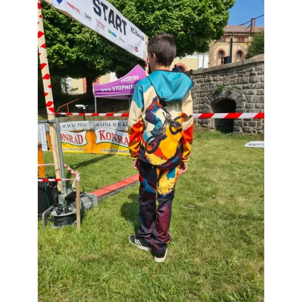  Baby Softshell Hosen WAMU MOUNTAIN BIKE TMAVÁ BUNTER 