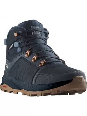 Winterstiefel für Damen SALOMON OUTCHILL TS CSWP W L47377300 KOHLENSTOFF/KOHLENSTOFF/BERINGMEER