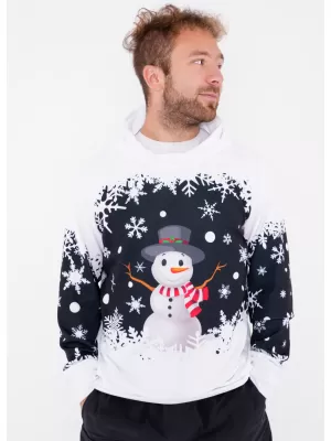 Premium-Sweatshirt für Herren ALTISPORT VOJ/ALMVN2MI01 WEIß