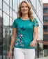 Hochwertiges Funktions-T-Shirt für Damen ALTISPORT VOJ/ALW002TR01 SMARAGD/HELLROSA