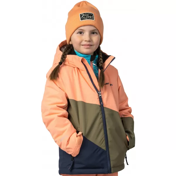  Kinderjacke HANNAH KIGALI JR CANTALOUPE/GEBRANNTE OLIVE 
