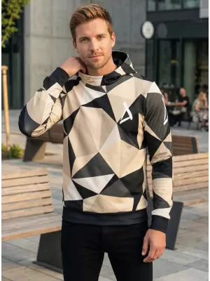 Premium-Sweatshirt für Herren ALTISPORT VOJ/ALM007MI01 BRAUN