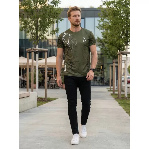  Premium-T-Shirt für Herren ALTISPORT VOJ/ALM004TR01 OLIVE 