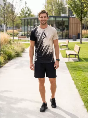 Hochwertiges Funktions-T-Shirt für Herren ALTISPORT VOJ/ALM006TR01 SCHWARZ BRAUN
