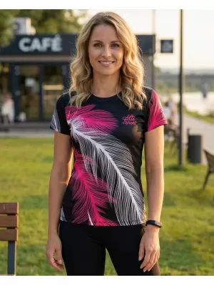 Hochwertiges Funktions-T-Shirt für Damen ALTISPORT VOJ/ALW001TR01 SCHWARZ ROSA