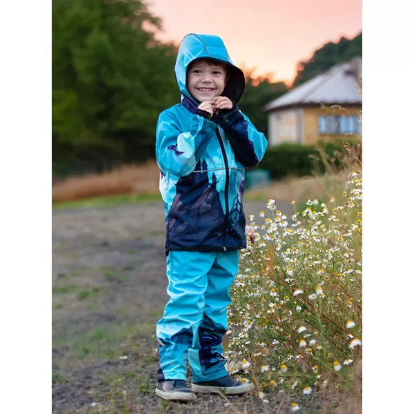  Baby Softshell Jacke WAMU DRAGON FANTASY BLAU 