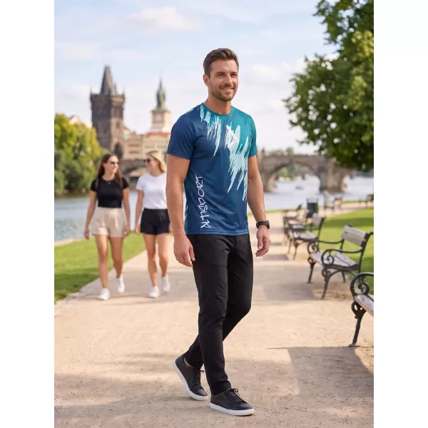  Hochwertiges Funktions-T-Shirt für Herren ALTISPORT VOJ/ALM006TR01 KEROSIN/BLAU 
