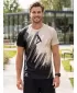 Hochwertiges Funktions-T-Shirt für Herren ALTISPORT VOJ/ALM006TR01 SCHWARZ BRAUN