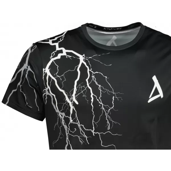  Premium-T-Shirt für Herren ALTISPORT VOJ/ALM004TR01 SCHWARZ UND WEIß 