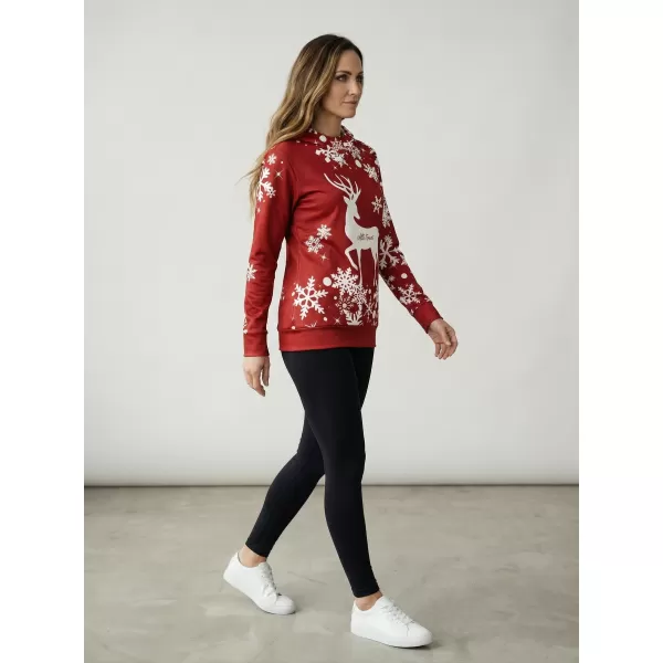  Premium-Sweatshirt für Damen ALTISPORT VOJ/ALWVN5MI01 ROT 
