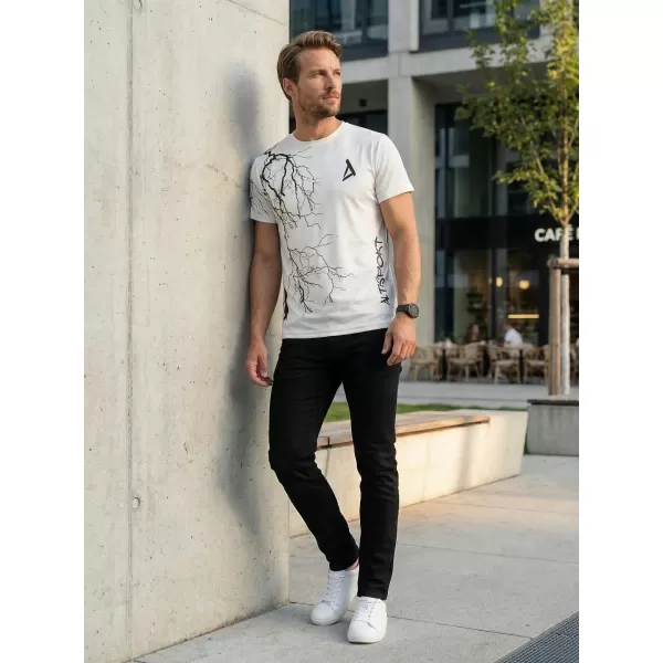  Premium-T-Shirt für Herren ALTISPORT VOJ/ALM004TR01 WEIß 