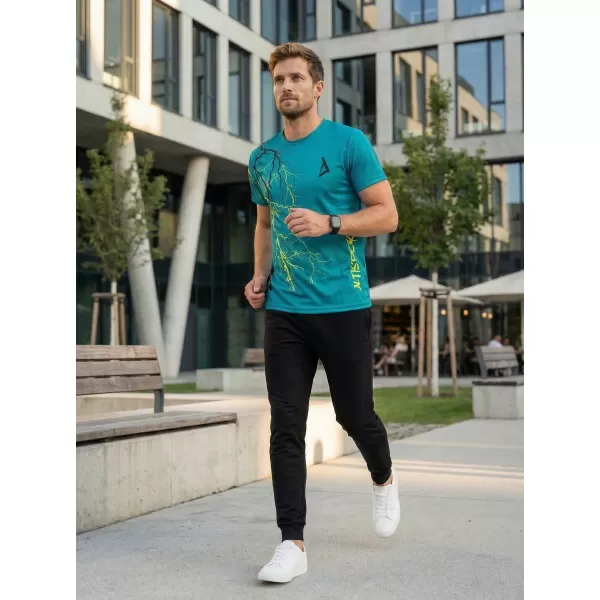  Premium-T-Shirt für Herren ALTISPORT VOJ/ALM004TR01 KEROSIN/GELB 
