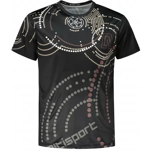 Premium-T-Shirt für Herren ALTISPORT VOJ/ALM003TR01 SCHWARZ BRAUN 