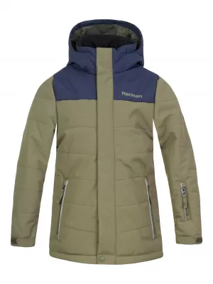 Kinderjacke HANNAH KINAM JR II GEBRANNTES OLIVGRÜN/STIMMUNGSINDIGO