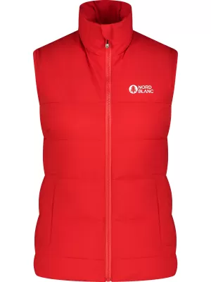 Winterweste für Damen NORDBLANC PANORAMIC NBWJL7724 ROT