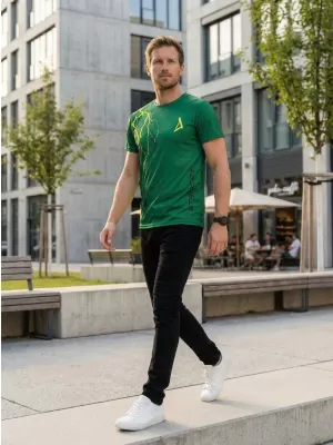 Premium-T-Shirt für Herren ALTISPORT VOJ/ALM004TR01 FLASCHENGRÜN