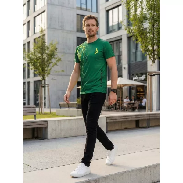  Premium-T-Shirt für Herren ALTISPORT VOJ/ALM004TR01 FLASCHENGRÜN 