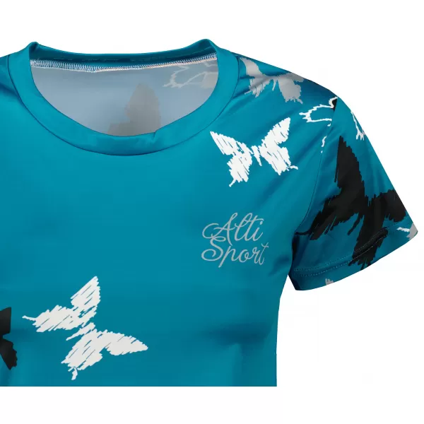  Hochwertiges Funktions-T-Shirt für Damen ALTISPORT VOJ/ALW002TR01 KEROSIN/WEIß 