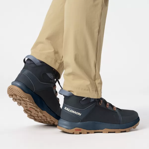  Winterstiefel für Damen SALOMON OUTCHILL TS CSWP W L47377300 KOHLENSTOFF/KOHLENSTOFF/BERINGMEER 