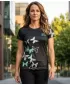 Hochwertiges Funktions-T-Shirt für Damen ALTISPORT VOJ/ALW002TR01 SCHWARZ/TÜRKIS