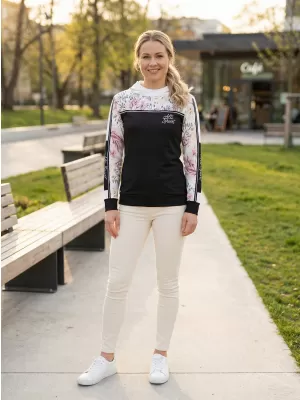 Premium-Sweatshirt für Damen ALTISPORT VOJ/ALW008MI01 SCHWARZ